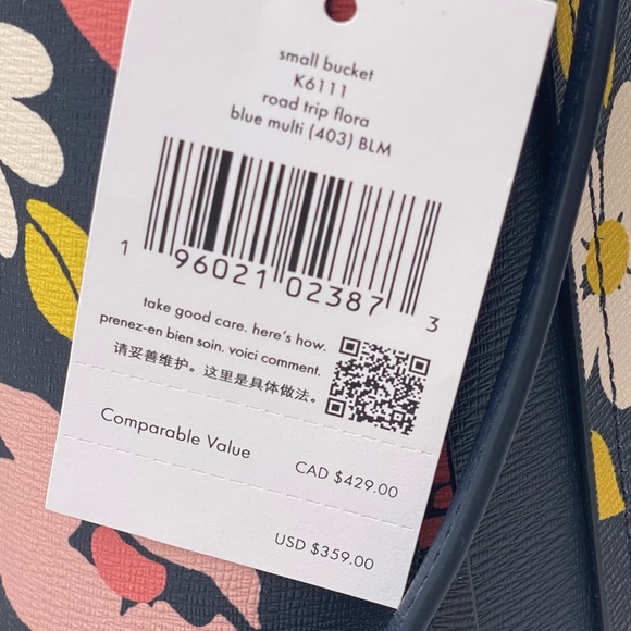 Kate Spade Darcy Road Trip Floral Small Bucket and Wallet Set - Picture 14 of 15